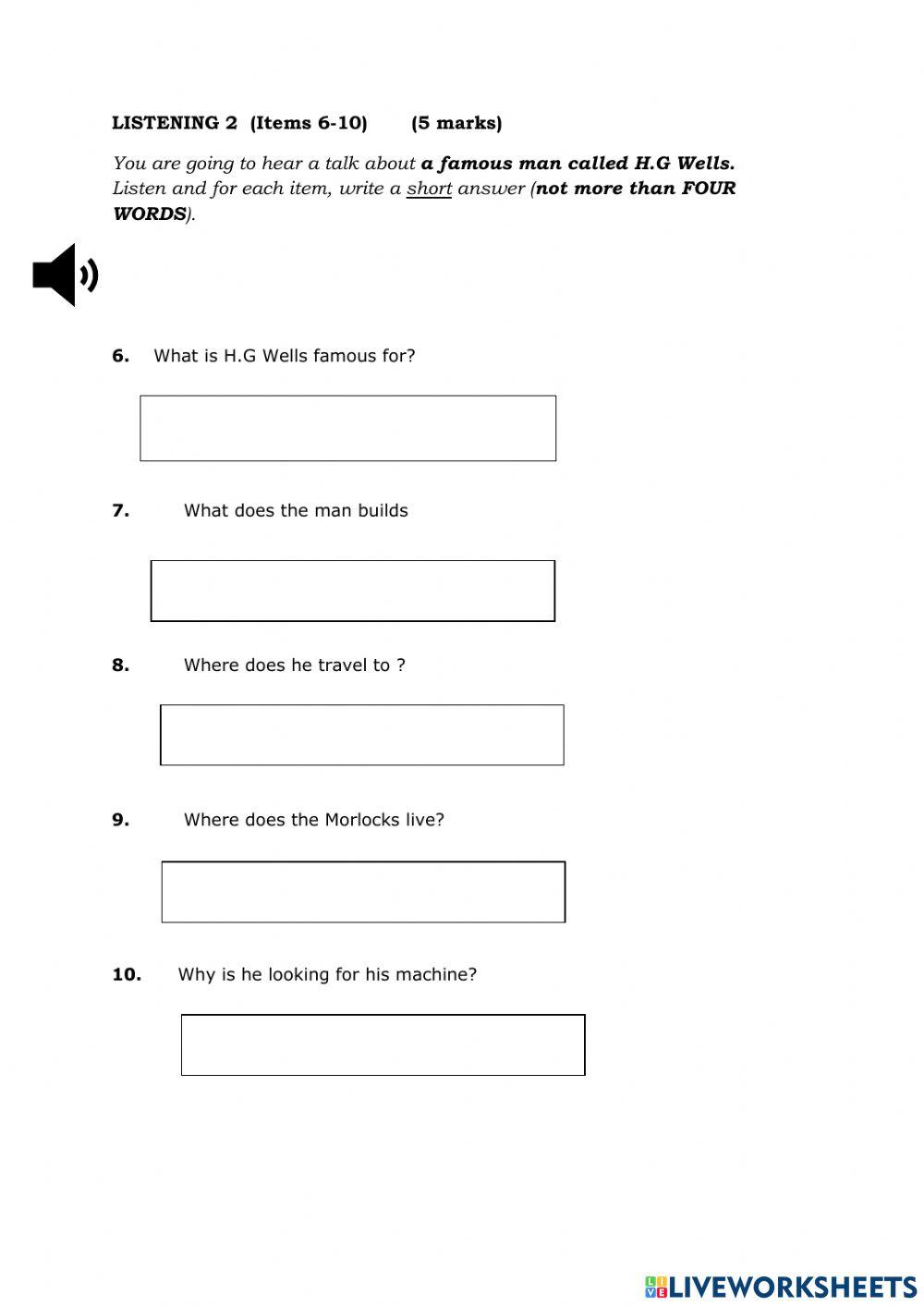 Listening Practice for Grade 9