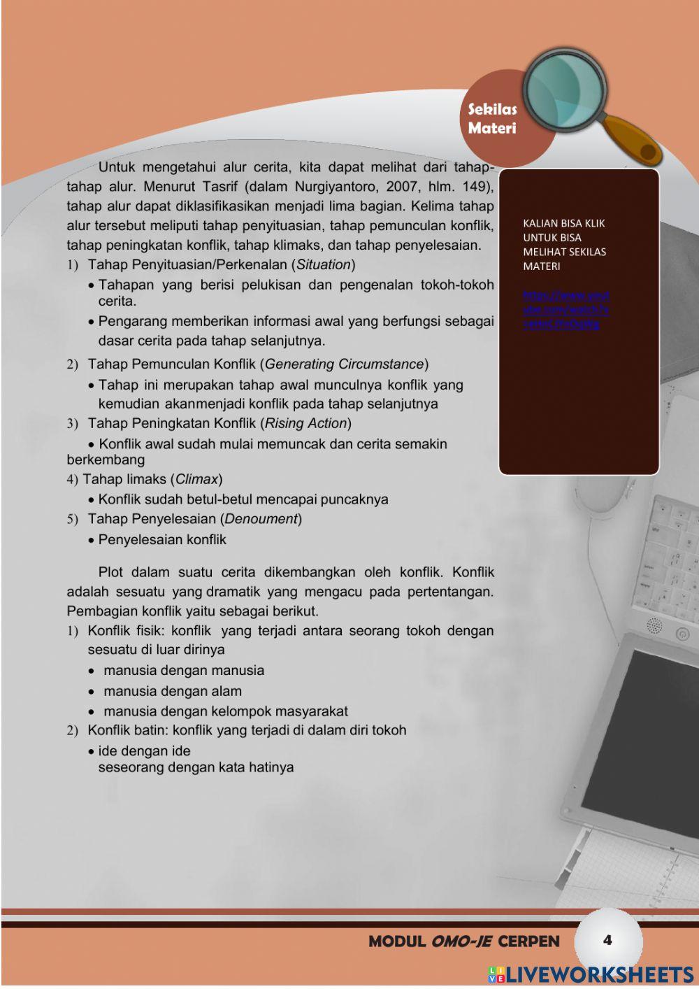 Unsur pembangun cerpen kd 3.9