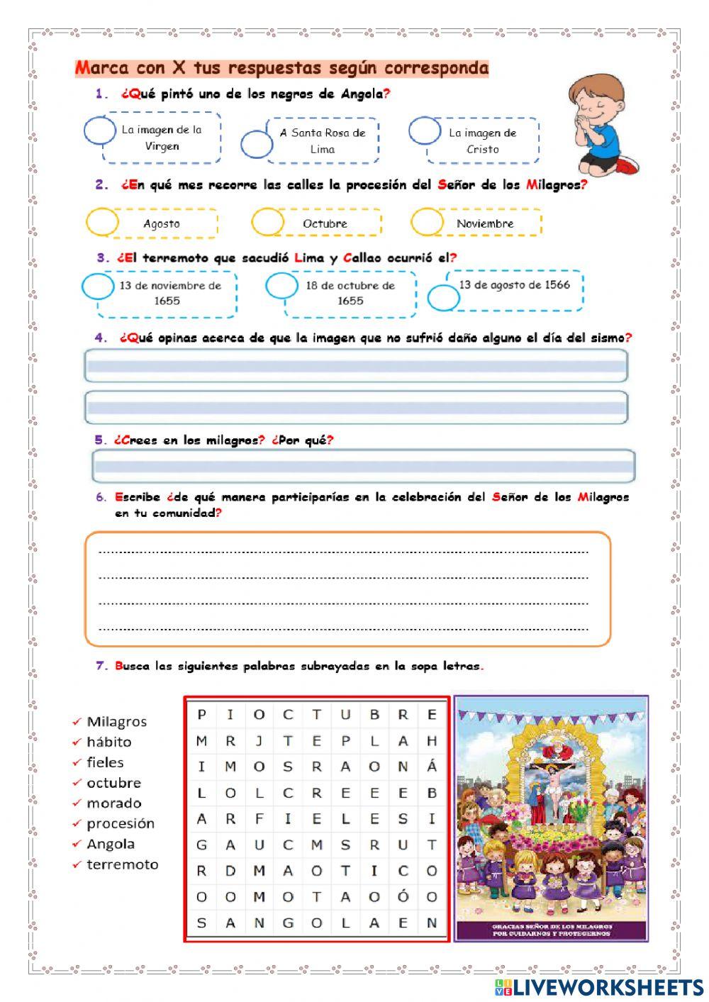 La historia de  El Señor de los Milagros.