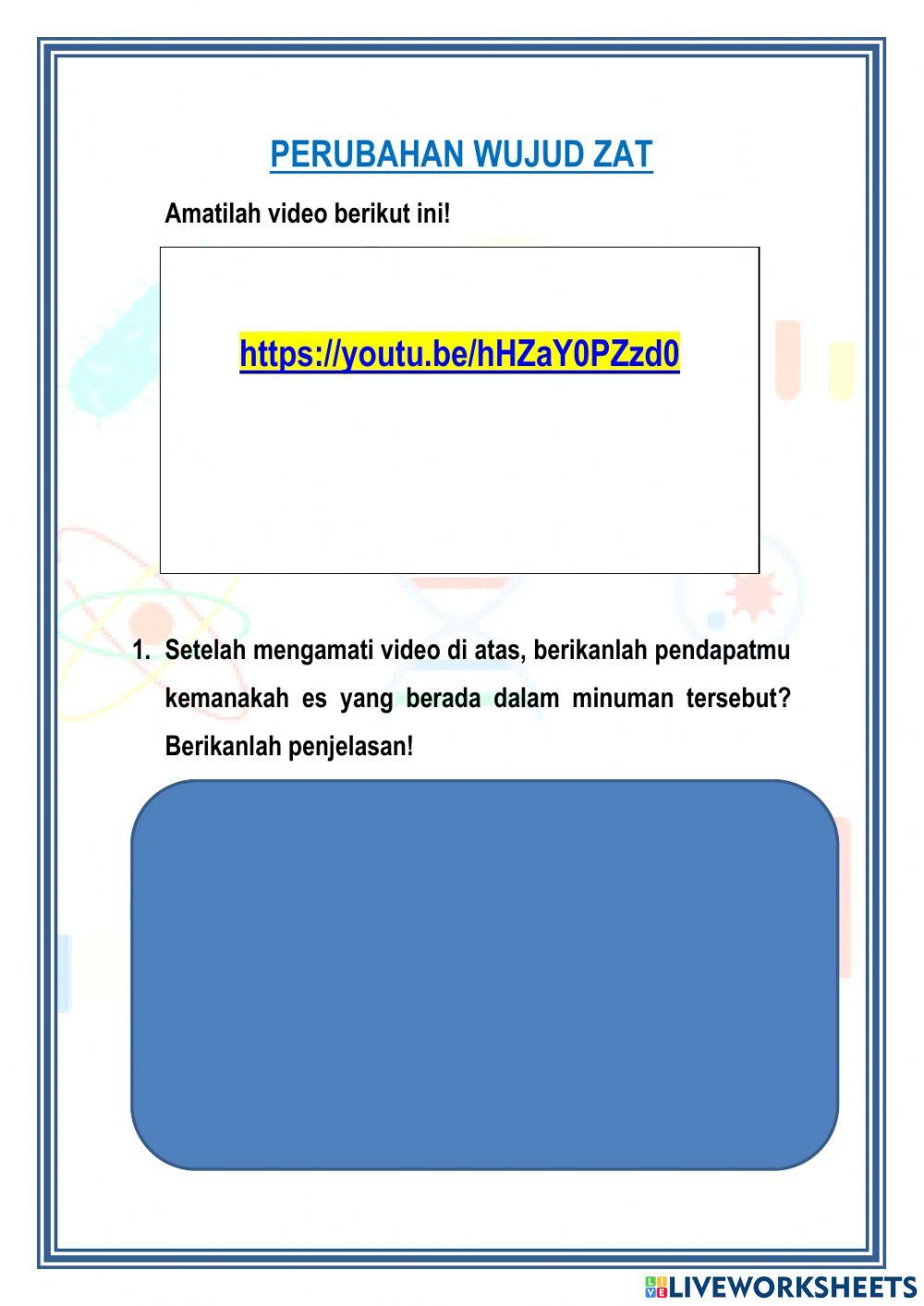 LKPD Kalor dan Perubahan Wujud Zat