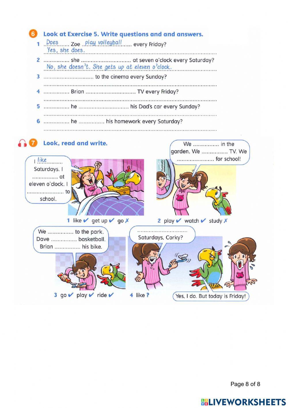 Present Simple Part 2