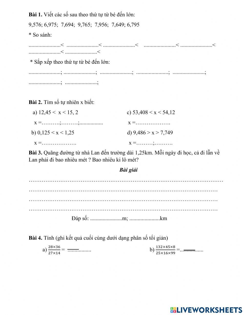 Bài tập toán tuần 8