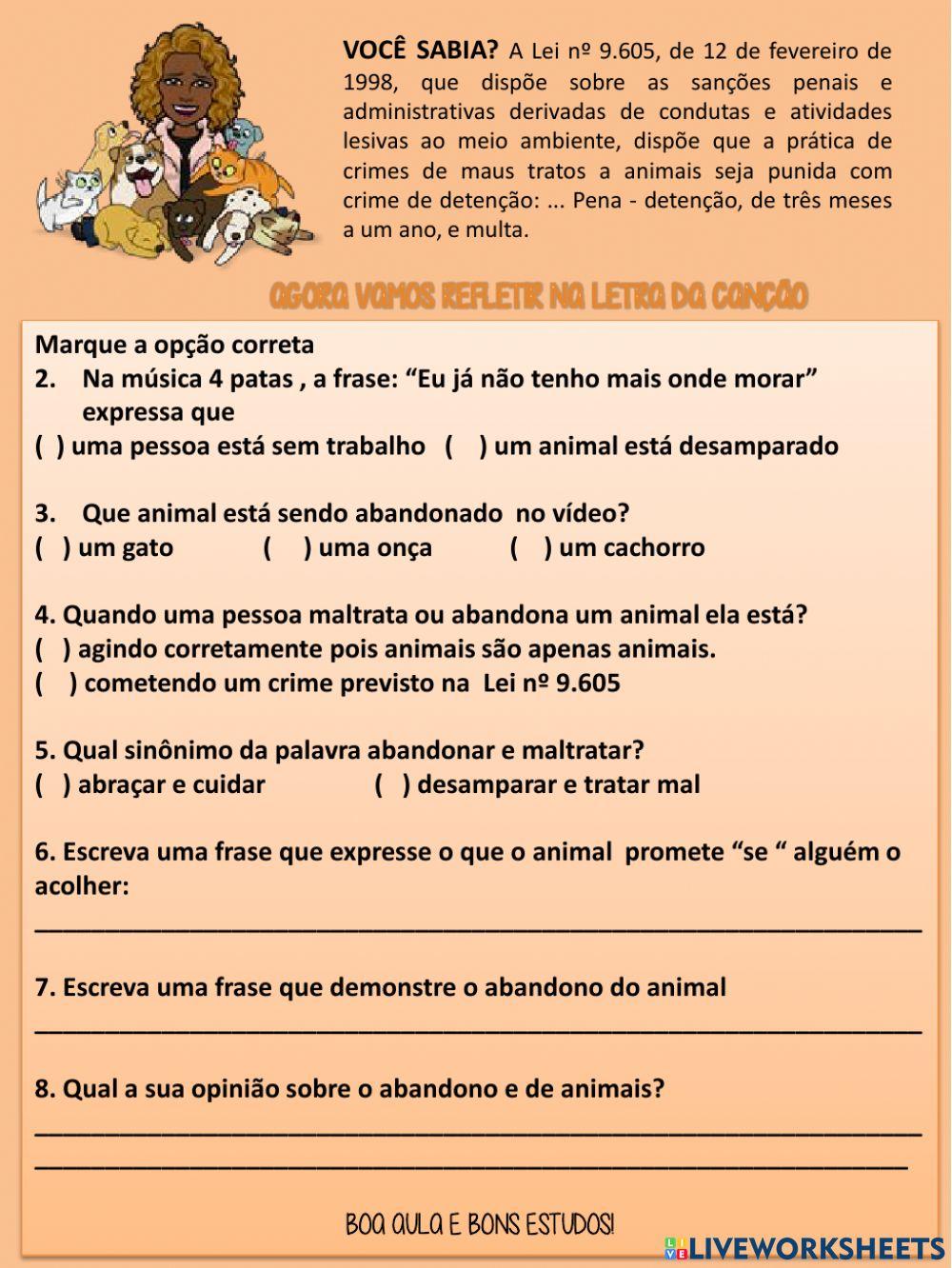 Projeto entre mãos e patas