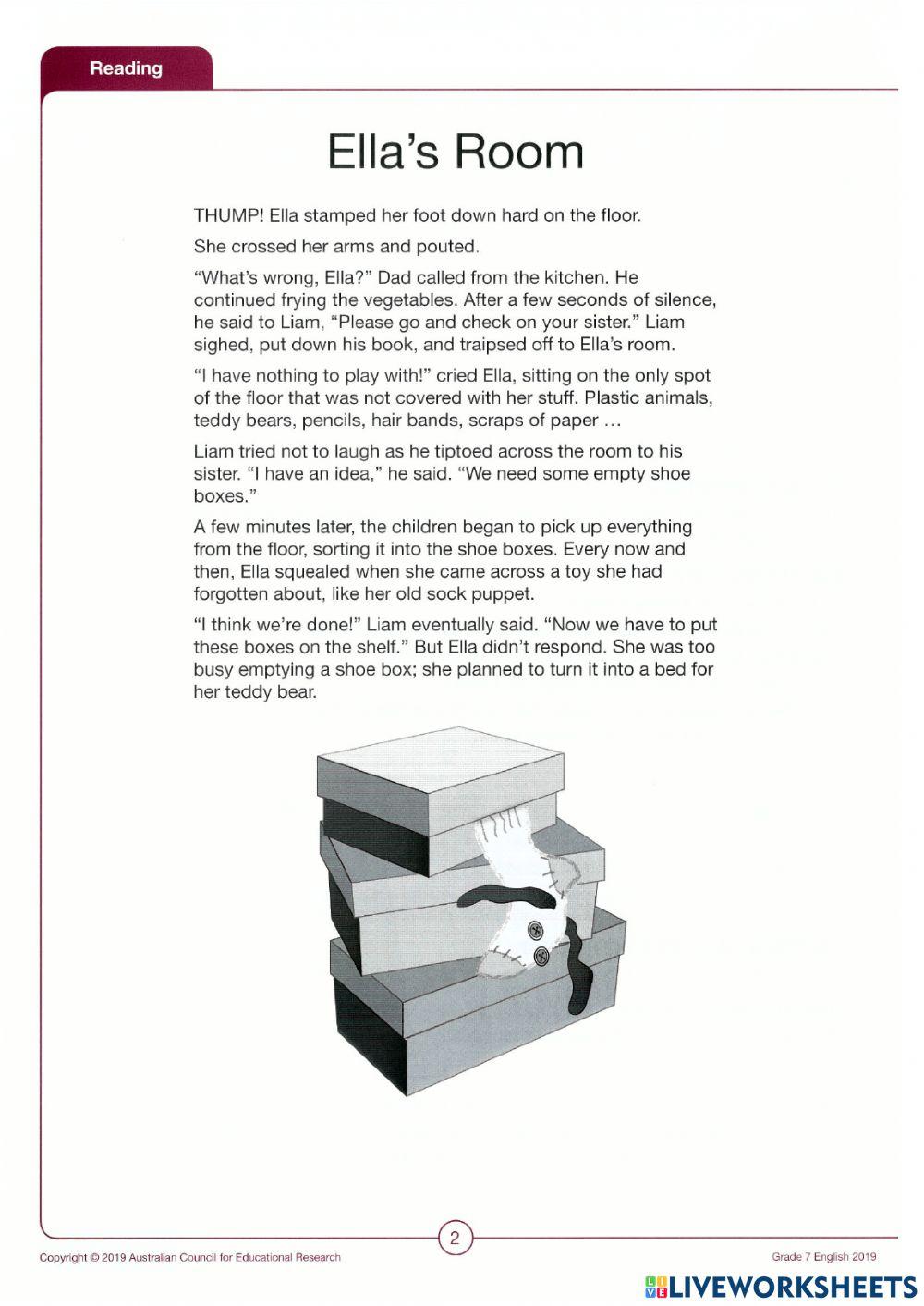 IBT , Grade 7 , Reading Sample 1