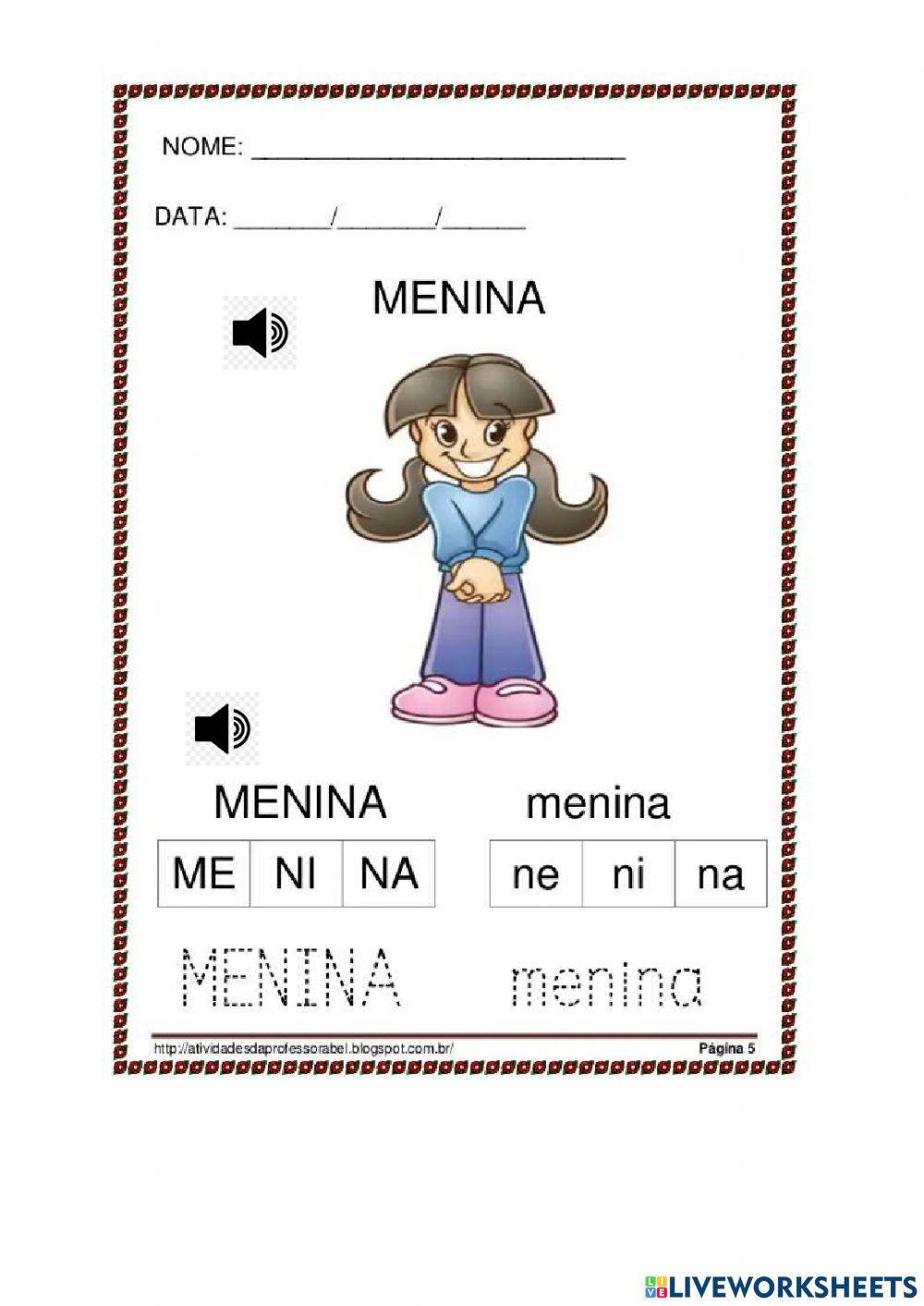 Menina metodo 28 palavras
