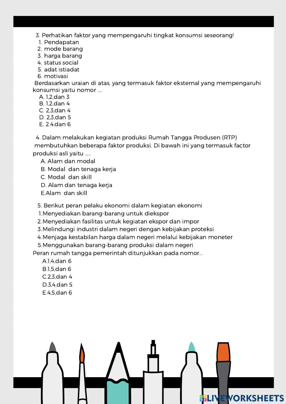 Peran pelaku ekonomi