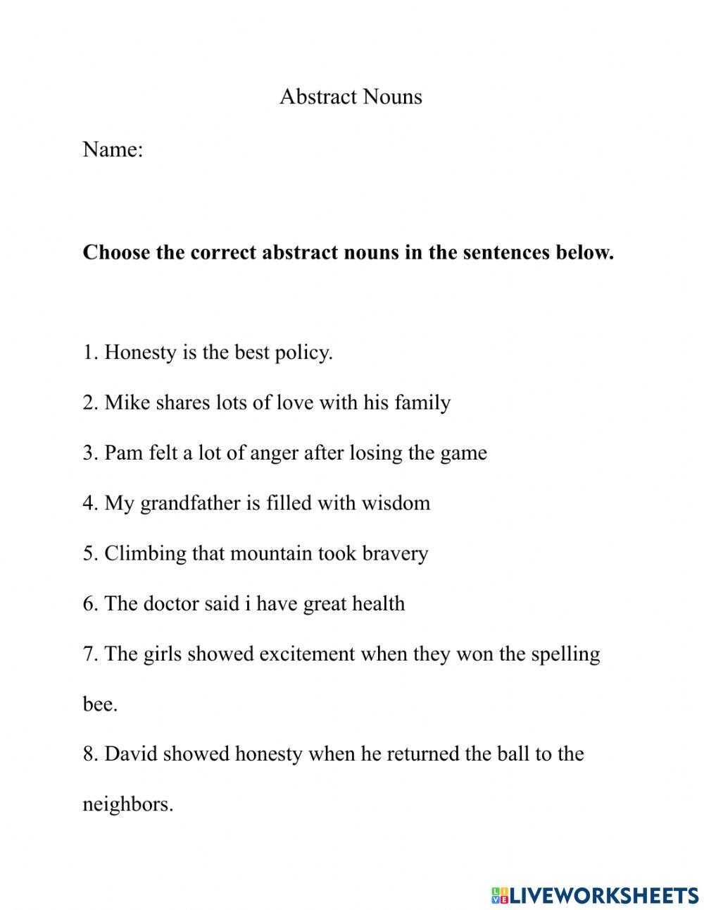 1574970 Abstract Nouns shania jordan