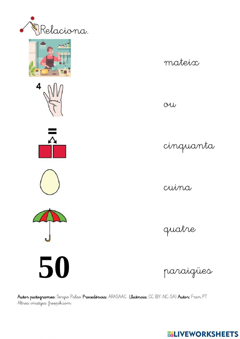 Paraules amb diftong.