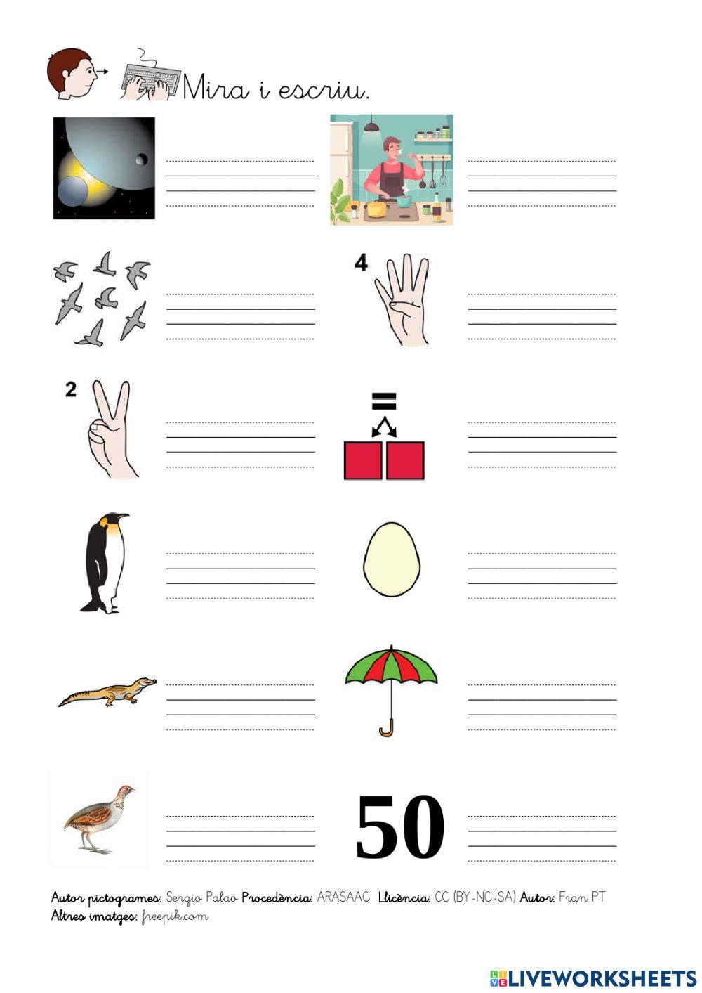 Paraules amb diftong.