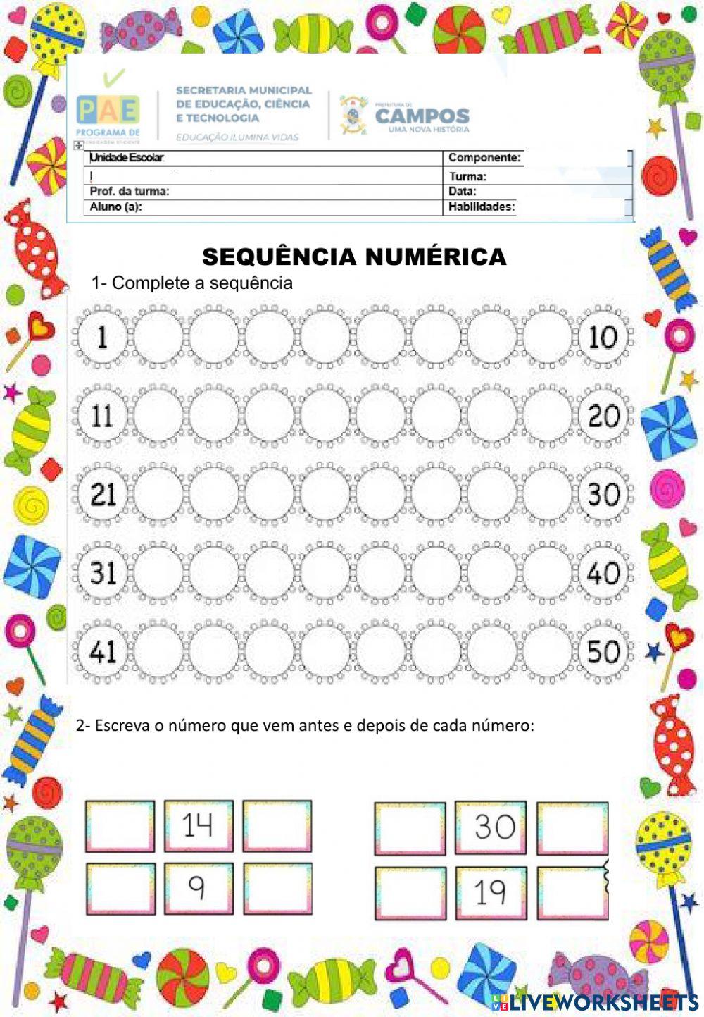 Sequencia numerica