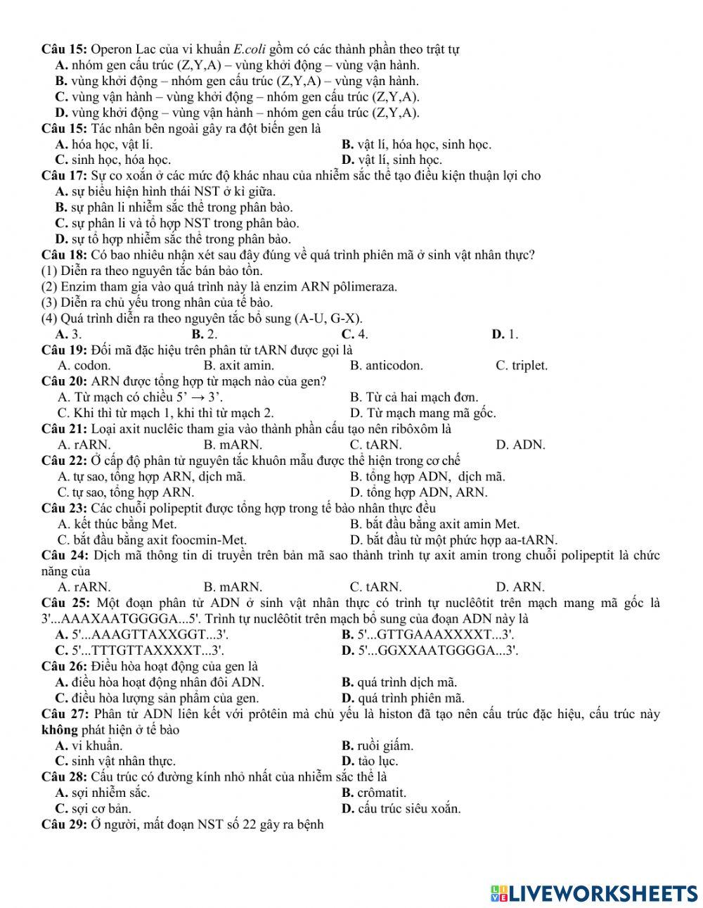 On tap kiem tra giua ki 1