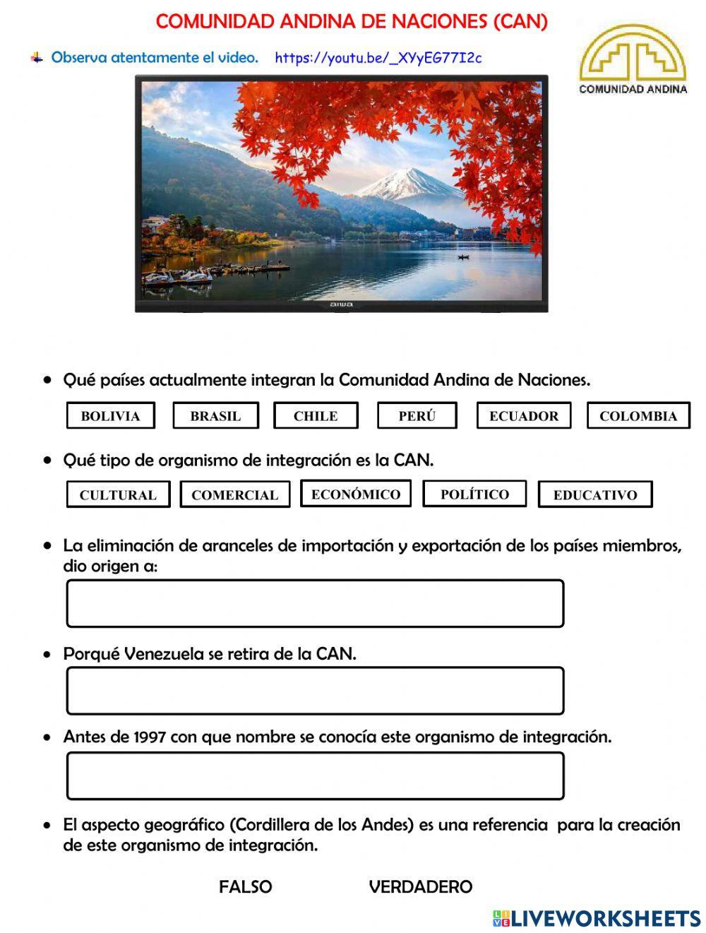 Organismos de integración en sudamérica