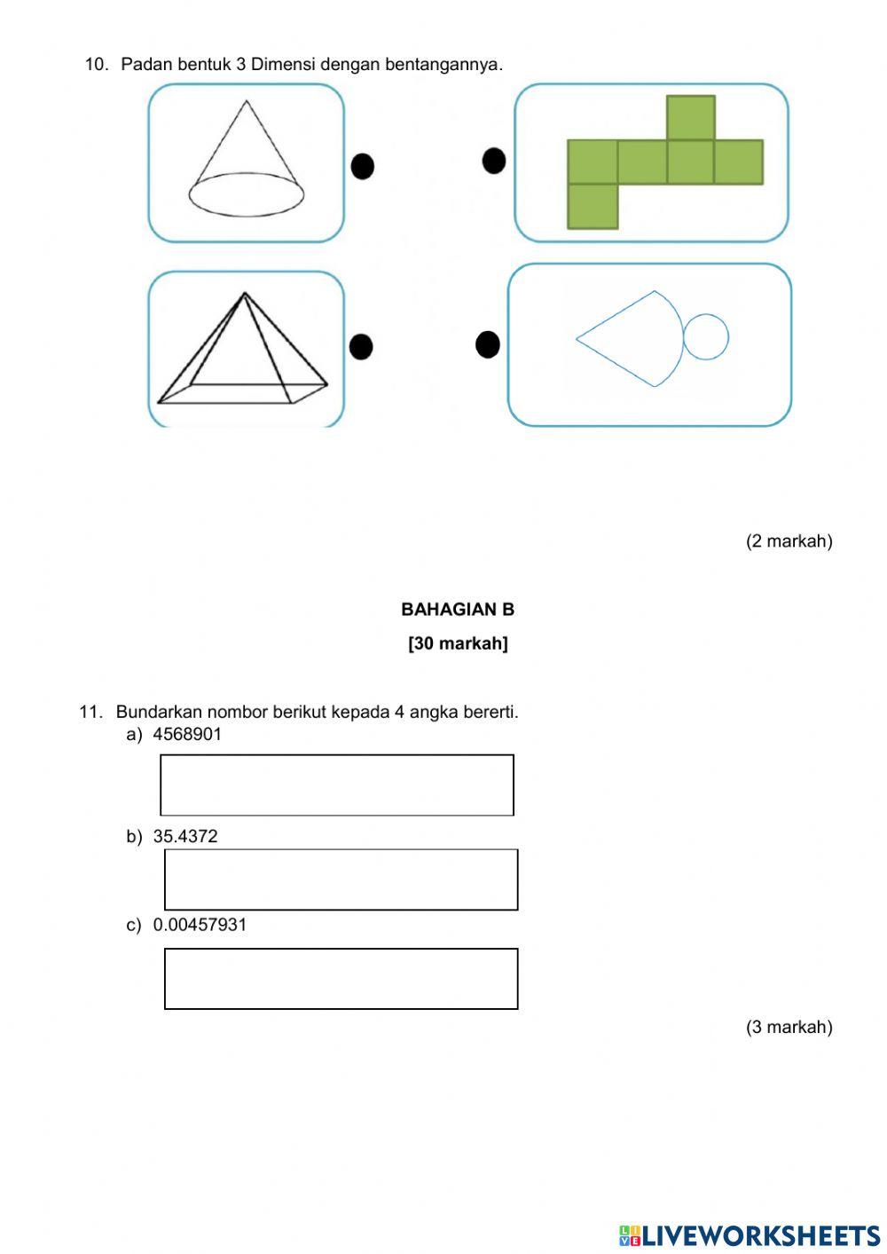 Pentaksiran pertengahan tahun matematik mpak tingkatan 4 pvma smk dato' onn