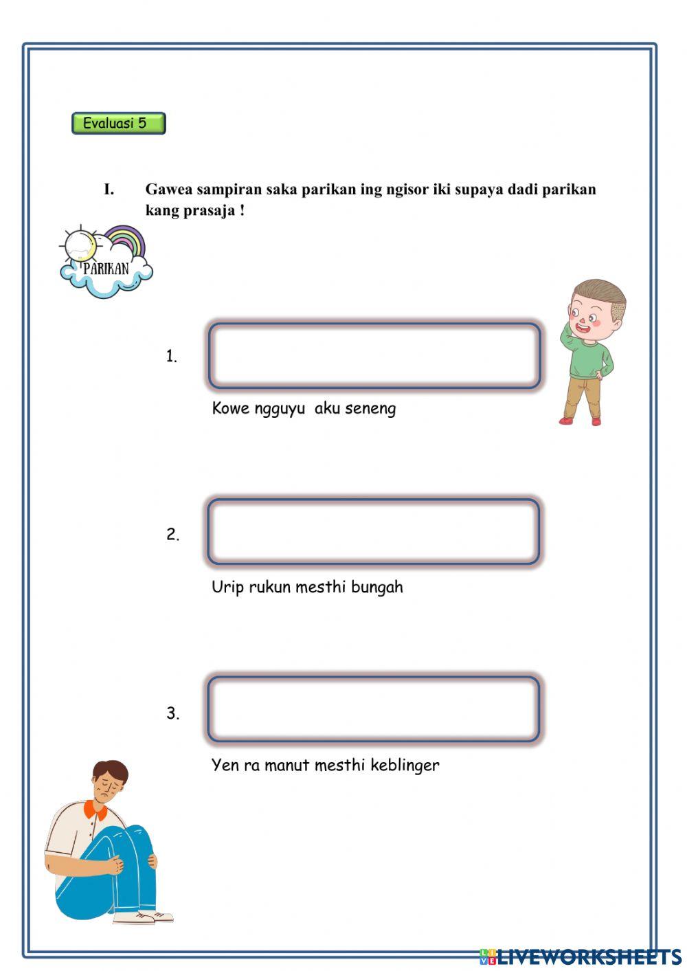 Evaluasi 7 modul parikan
