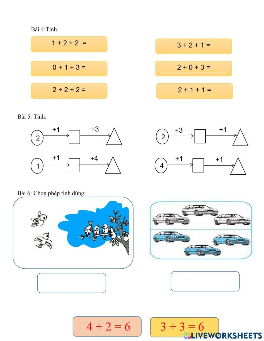 Phiếu ôn tập toán tuần 7