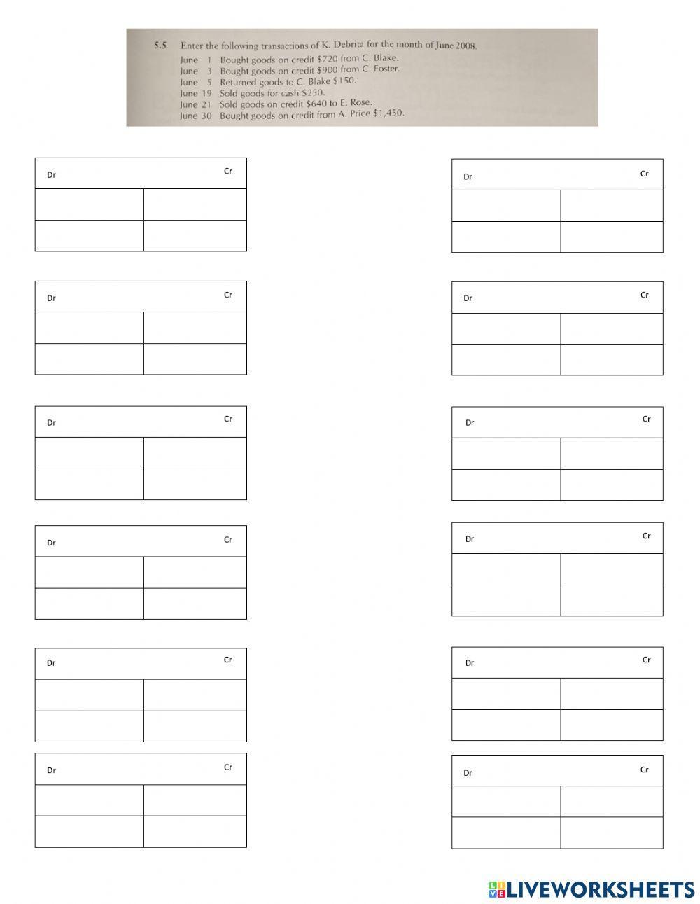 Double Entry System for stock