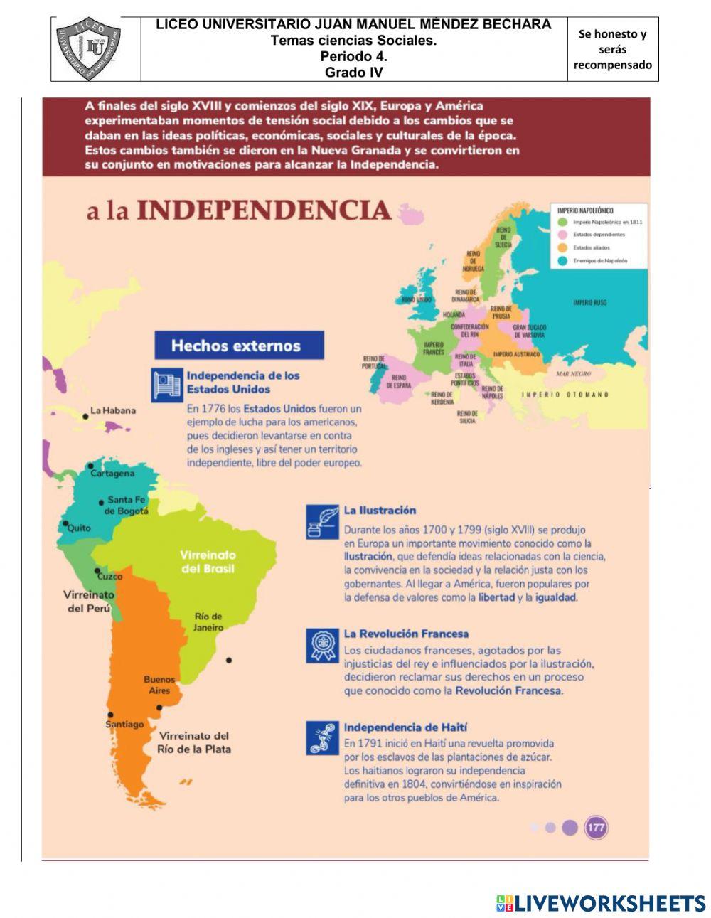 Inicio de nuestro pais