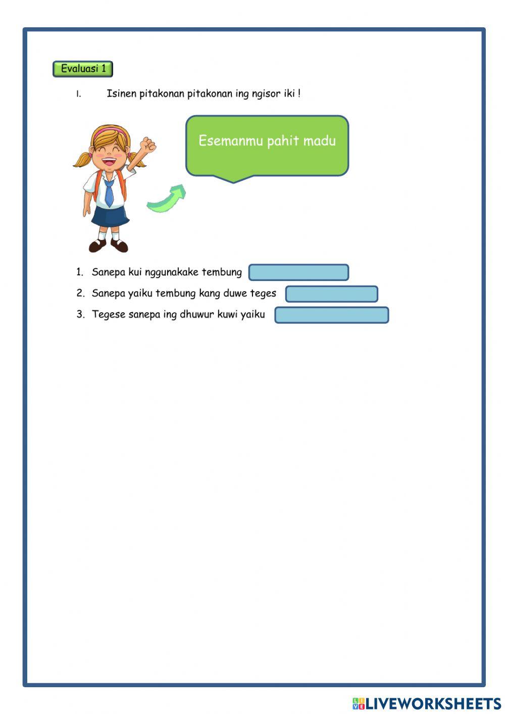 Evaluasi 1 modul Sanepa