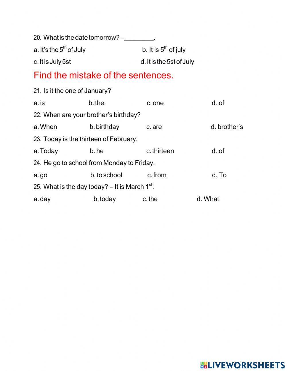 When's your birthday?