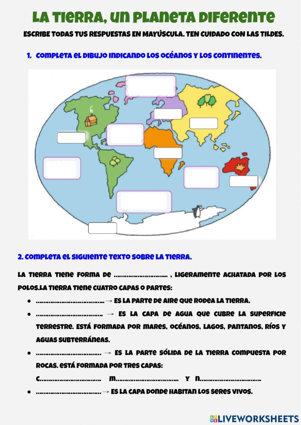 La tierra, un planeta diferente