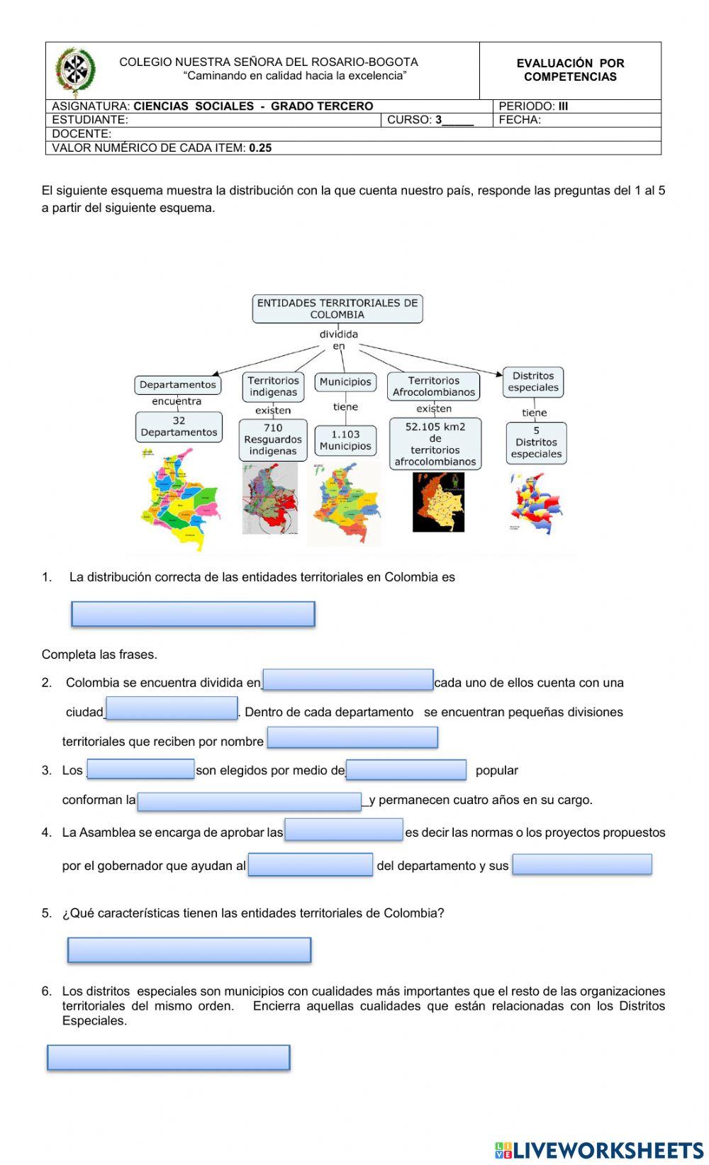 Evaluación por competencias ciencias Sociales