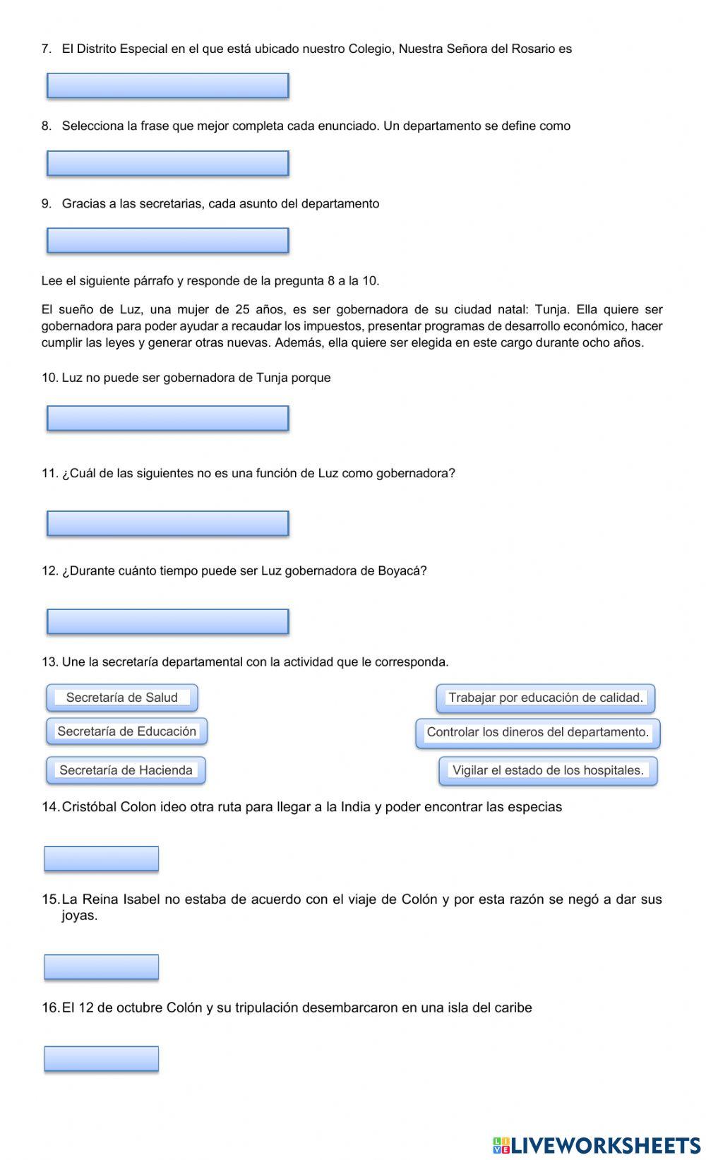 Evaluación por competencias ciencias Sociales