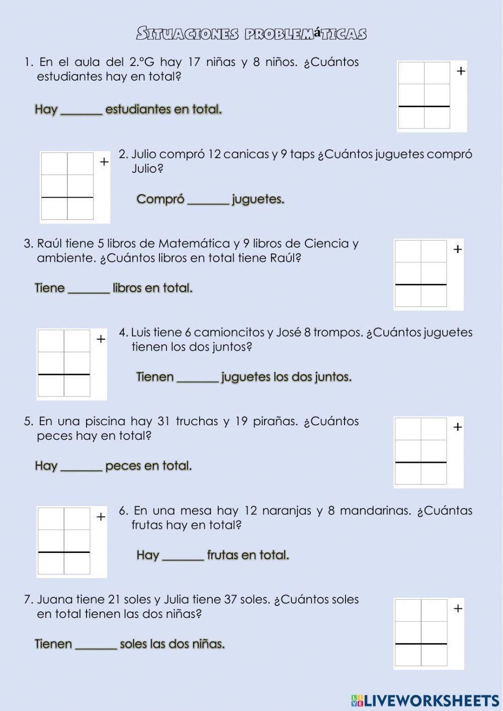 Situaciones problemáticas