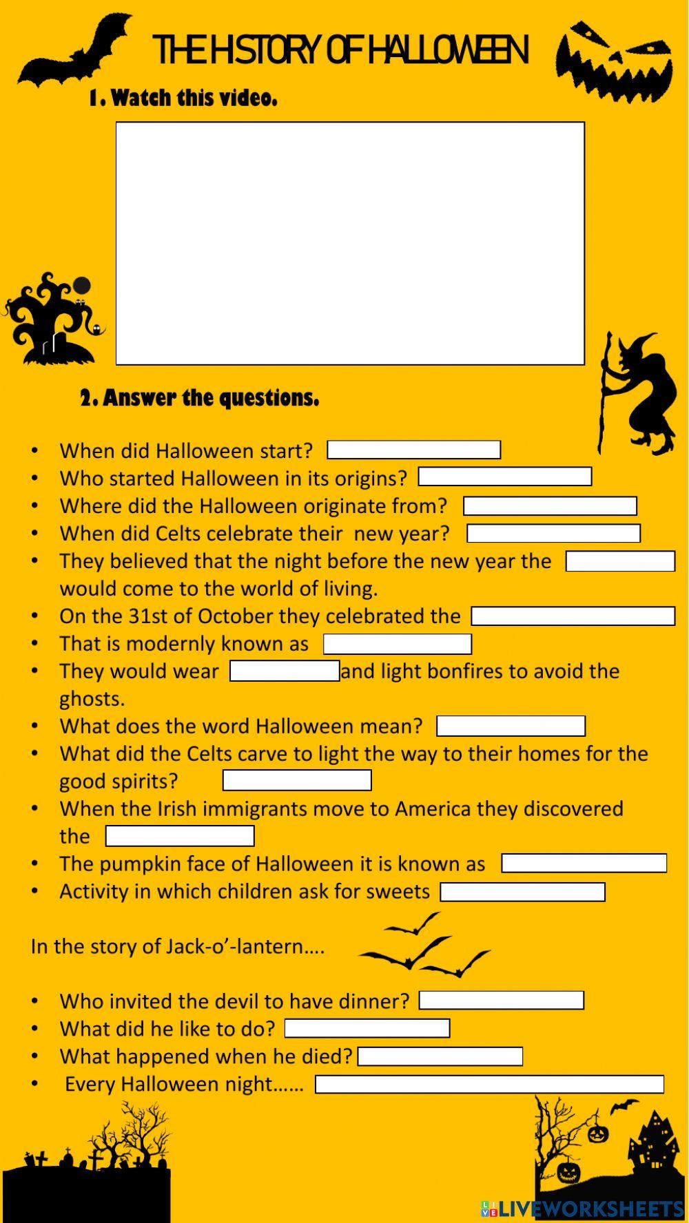 History of halloween