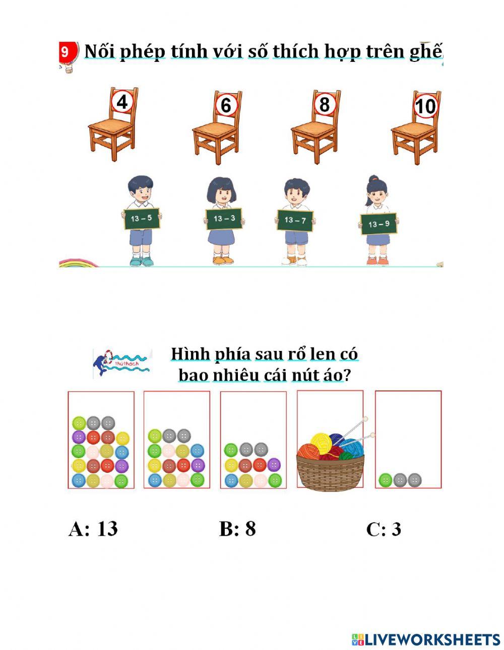 Bảng trừ tuần 9