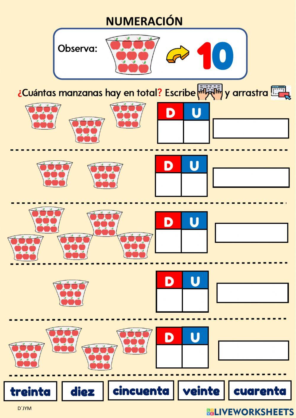 Numeración - Decena