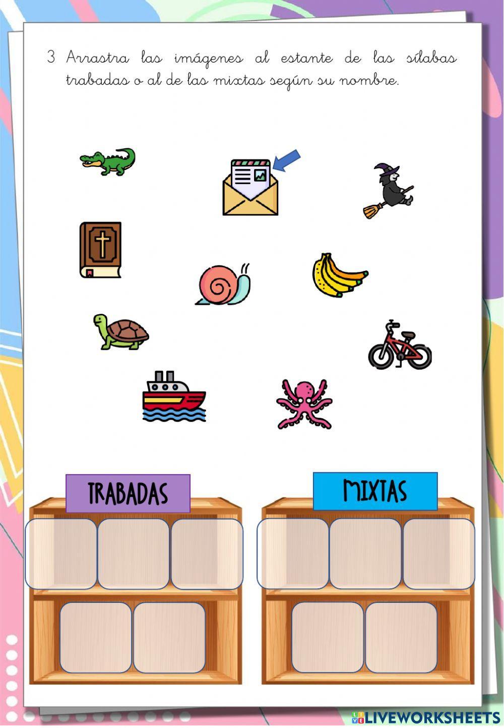 Sílabas trabada o mixta