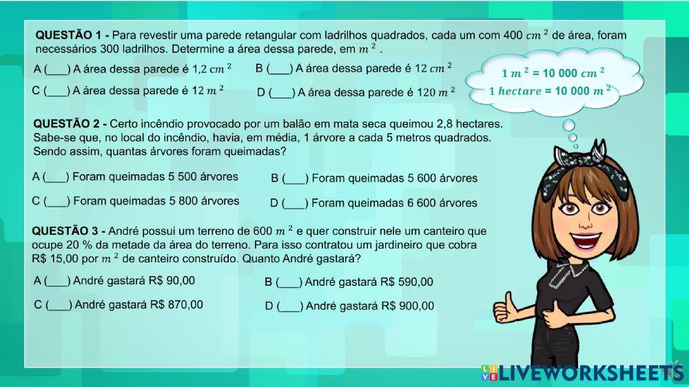 Medidas de superfície