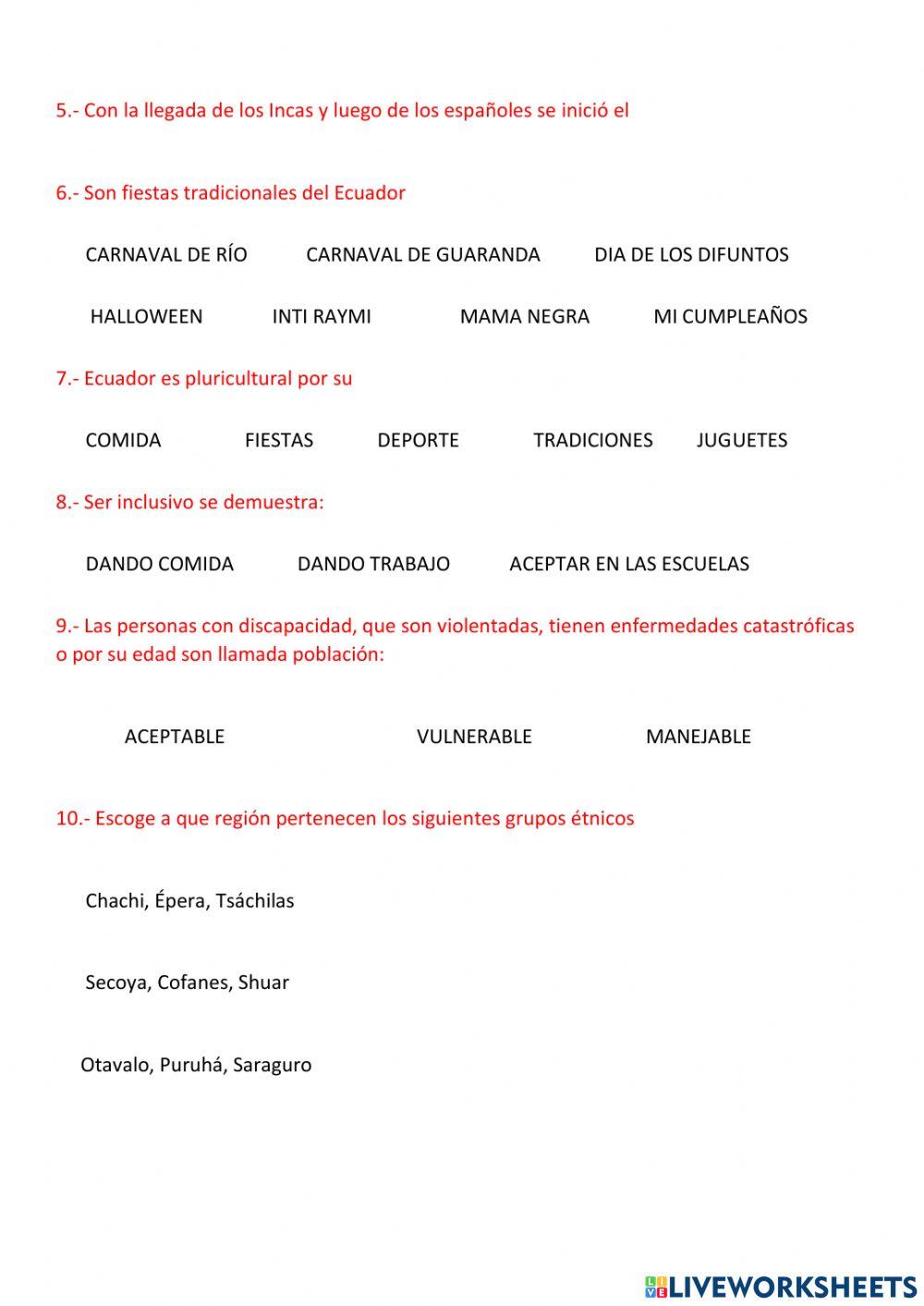 Quienes somos los ecuatorianos