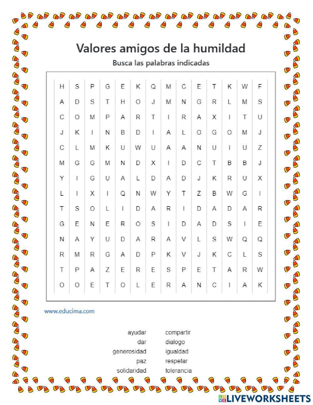 Valores amigos de la humildad