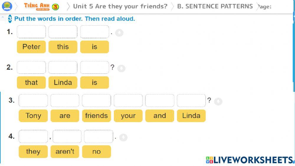 Unit 5: Are they your friends