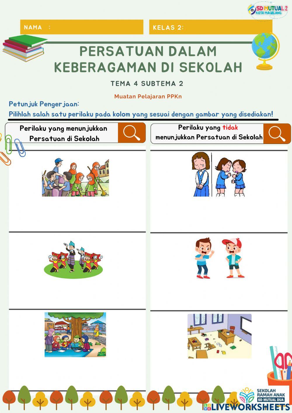 Persatuan dalam Kebersamaan di Sekolah