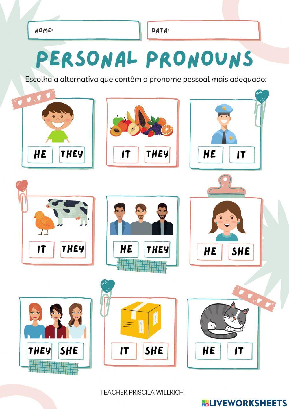 Personal Pronouns