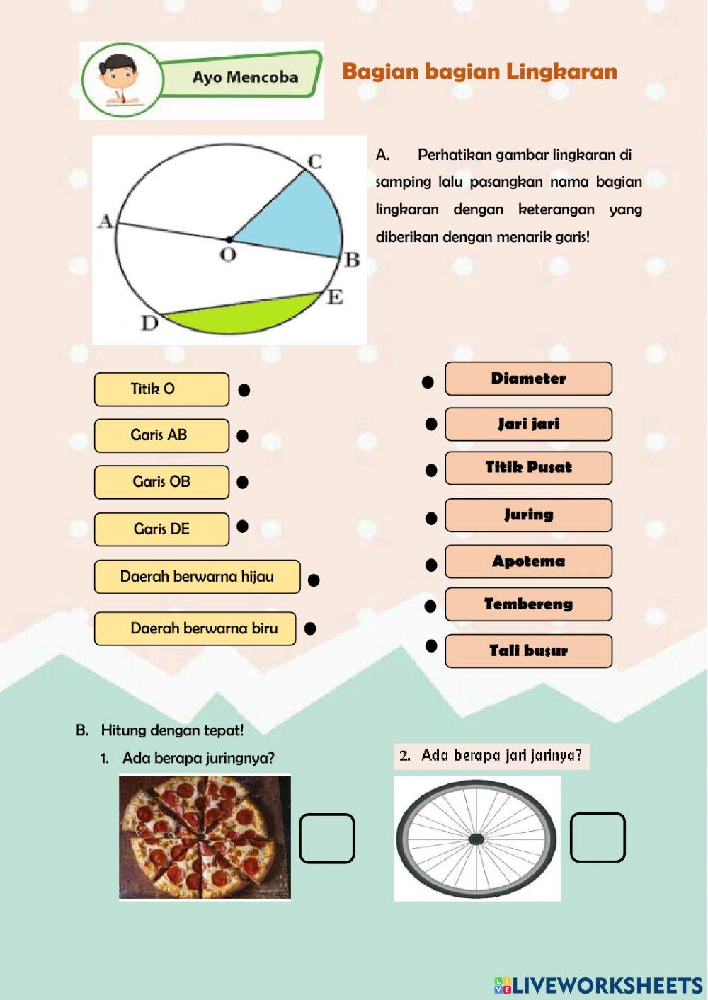 Bagian bagian Lingkaran