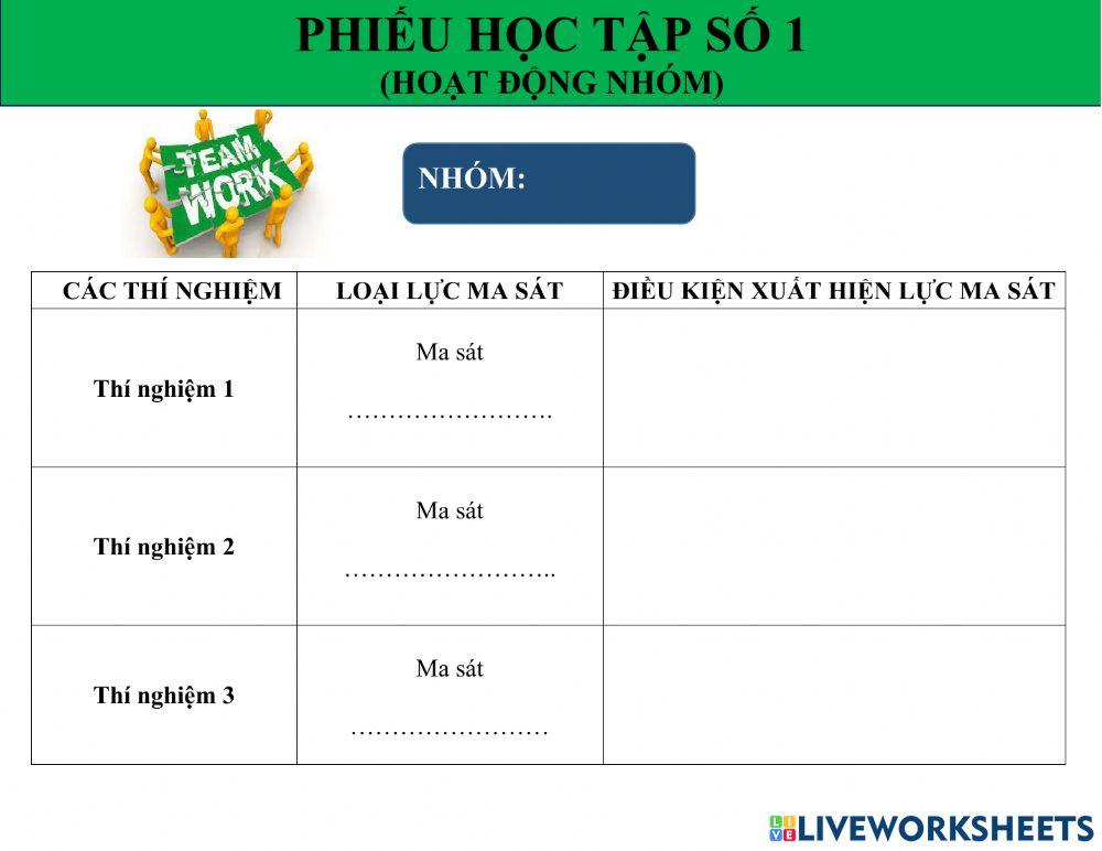 Phiếu học tập số 1