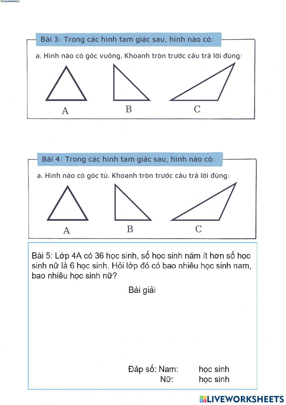 Bài tập ôn luyện toán tuần 4