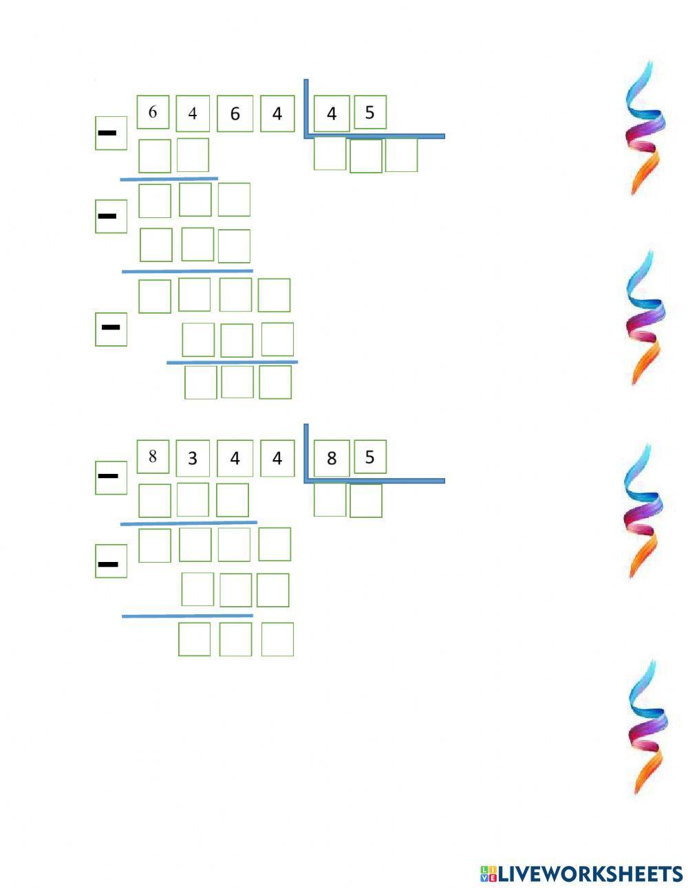 Divisiones con resta