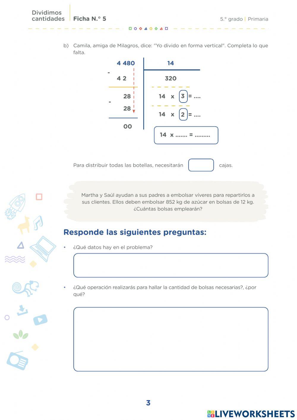 Dividimos cantidades