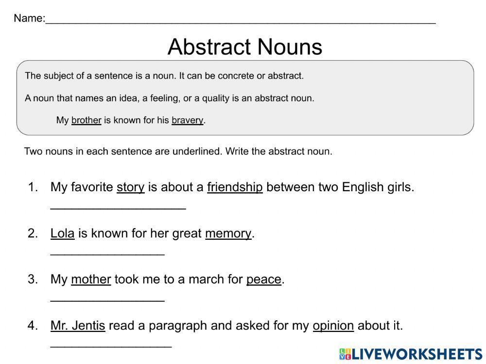 Abstract Nouns