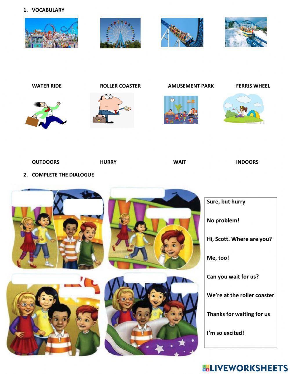 Outdoors - indoors worksheet | Live Worksheets