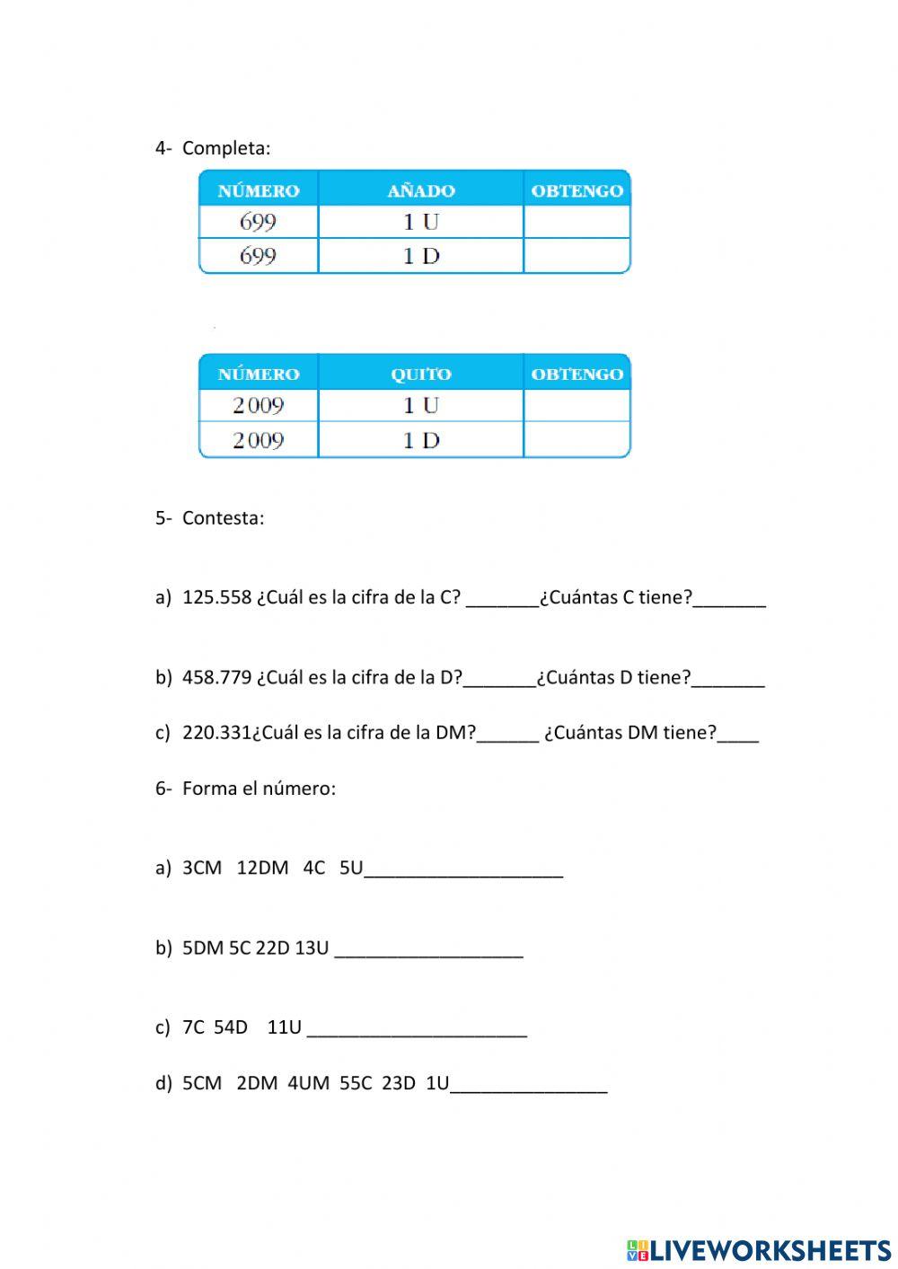 ficha repaso examen cuarto