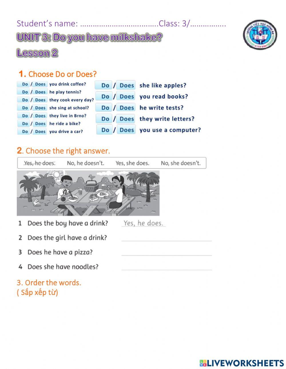 Ff3. unit 3. lesson 2