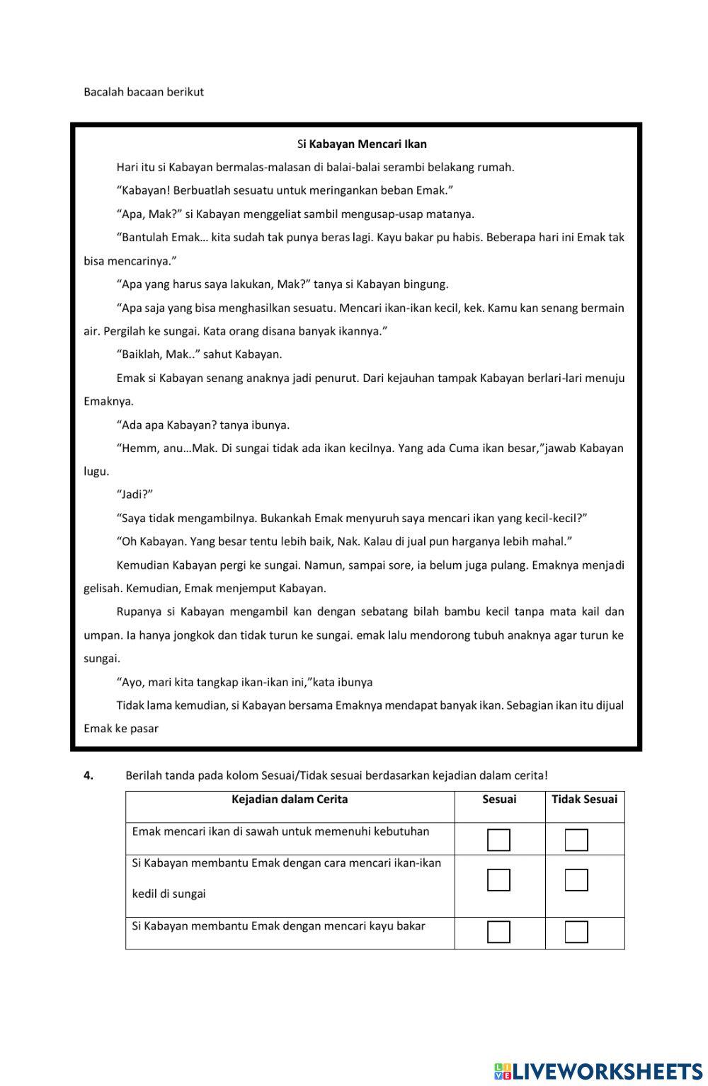 Latihan Soal AKM Literasi 4