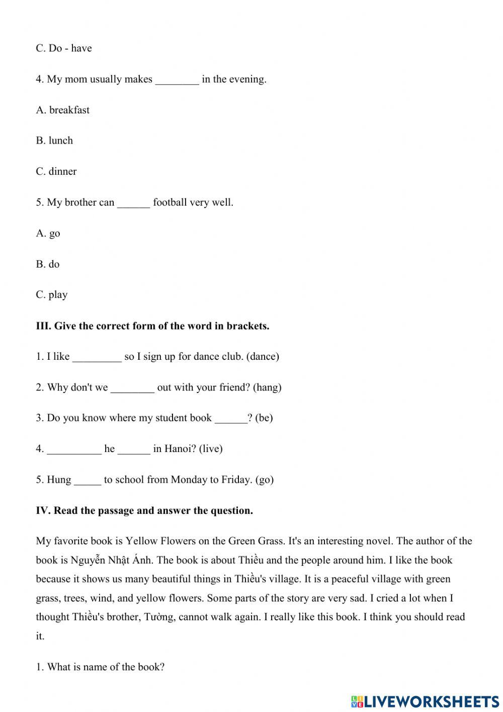 Smart word 6 midterm test