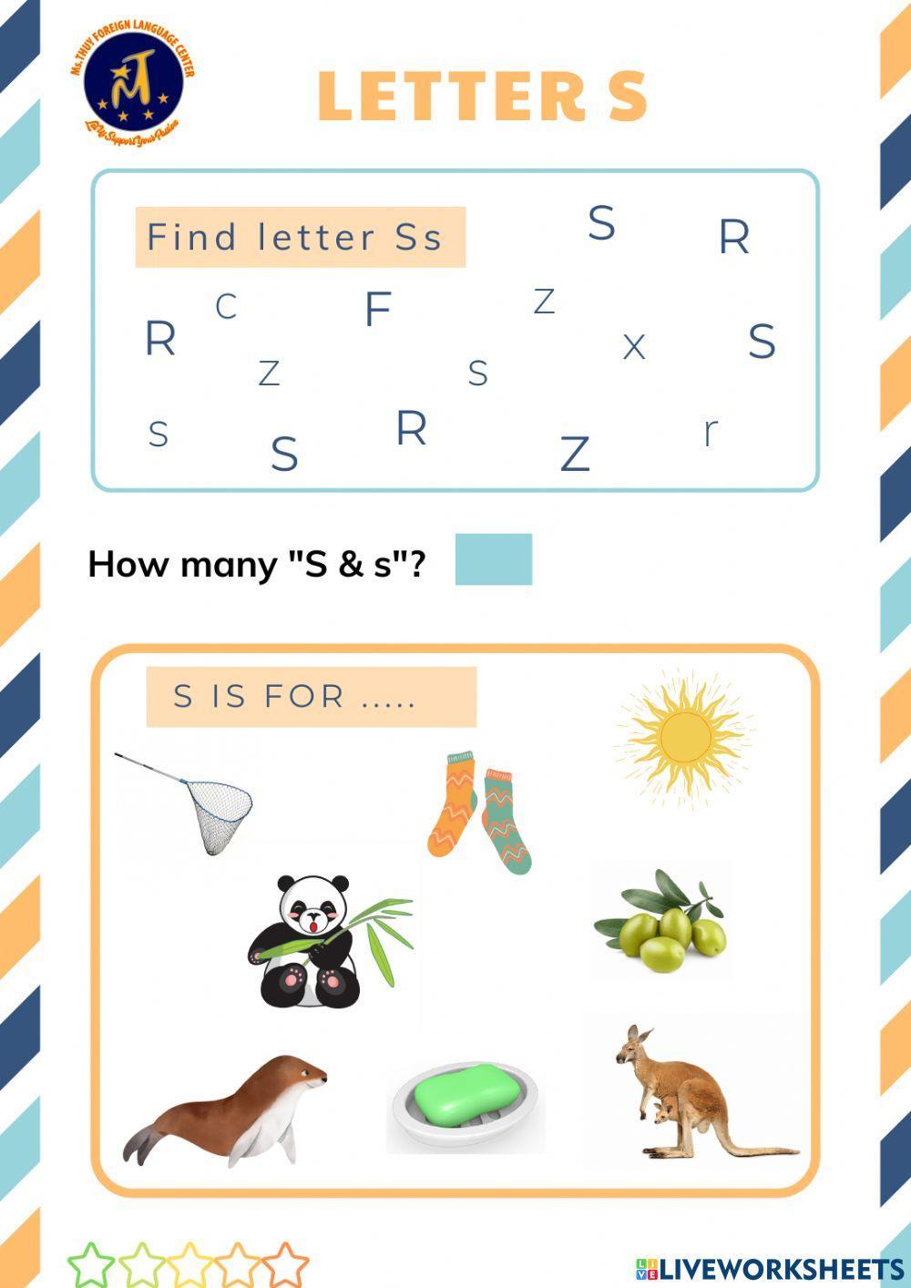 Find Lette Ss Find Lette Ss