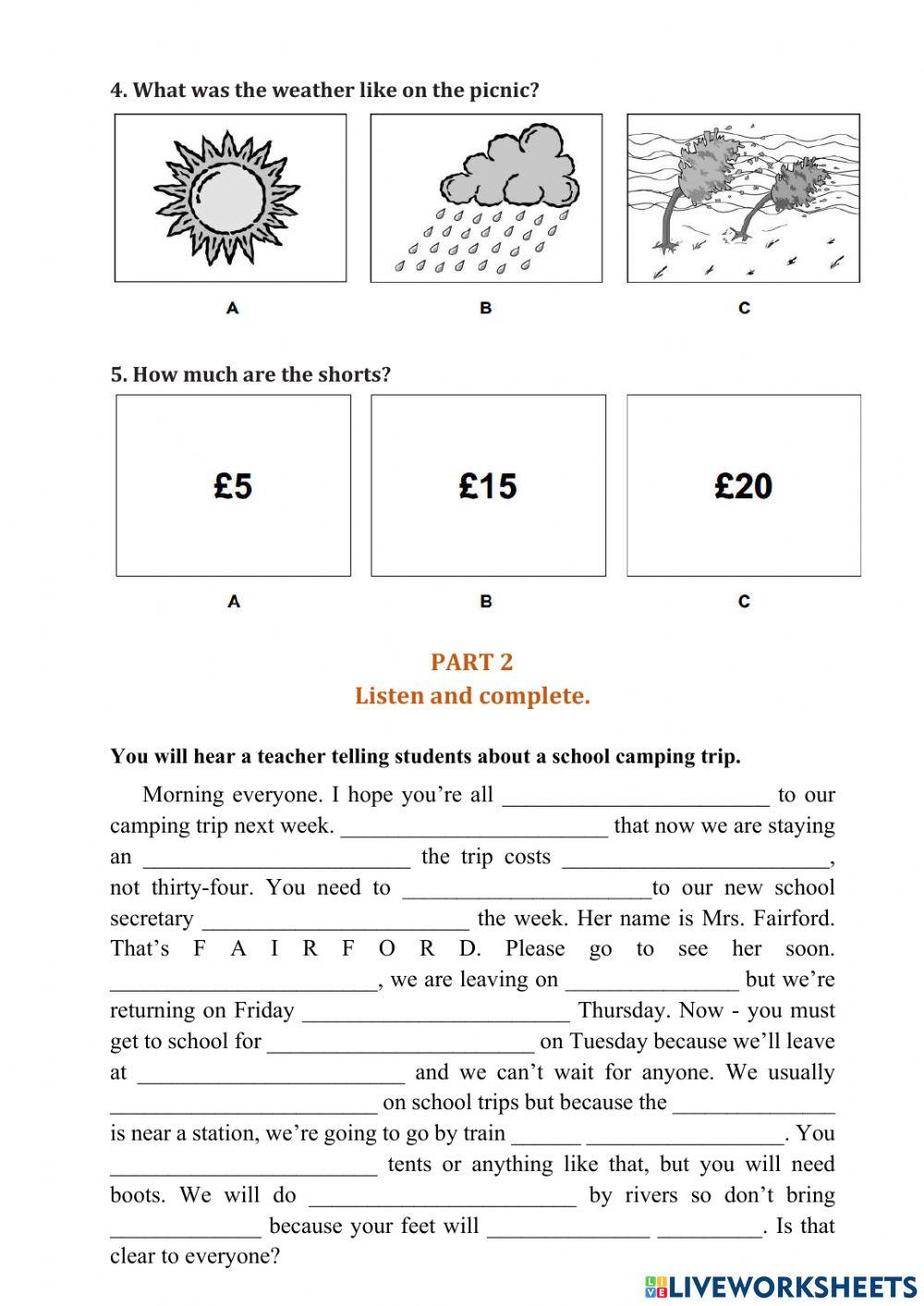 LISTENING FINAL TEST-U3